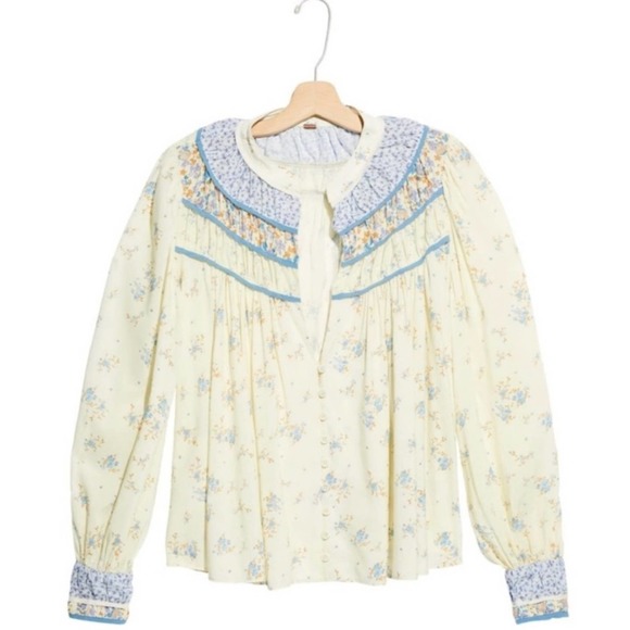 Free People Paloma Printed Blouse - Picture 2 of 7